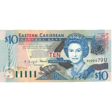 Billet, Etats des caraibes orientales, 10 Dollars, Undated (2000), KM:38u, NEUF