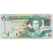 Billet, Etats des caraibes orientales, 5 Dollars, Undated (2000), KM:37g, NEUF