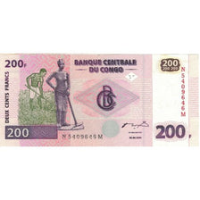 Banknot, Republika Demokratyczna Konga, 200 Francs, 2000, 2000-06-30, KM:95a1