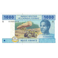Banknote, Central African States, 1000 Francs, 2002, 2002, KM:107T, UNC(65-70)