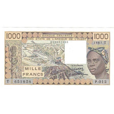 Banconote, Stati dell'Africa occidentale, 1000 Francs, 1985, KM:207Be, FDS