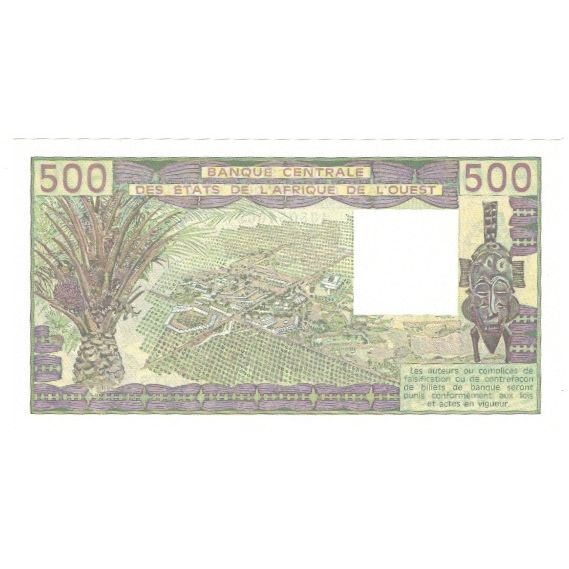 Geldschein, West African States, 500 Francs, KM:306Ca, UNZ