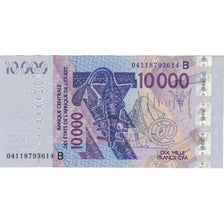 Billet, West African States, 10,000 Francs, 2003, 2003, KM:118Aa, SPL