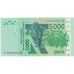 Banconote, Stati dell'Africa occidentale, 5000 Francs, 2003, 2003, KM:117Aa, SPL