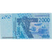 Geldschein, West African States, 2000 Francs, 2003, 2003, KM:316Ca, UNZ-