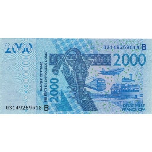 Banconote, Stati dell'Africa occidentale, 2000 Francs, 2003, 2003, KM:316Ca, SPL