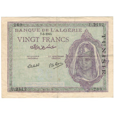 Geldschein, Algeria, 20 Francs, 1944, 1944-04-25, KM:92b, SS