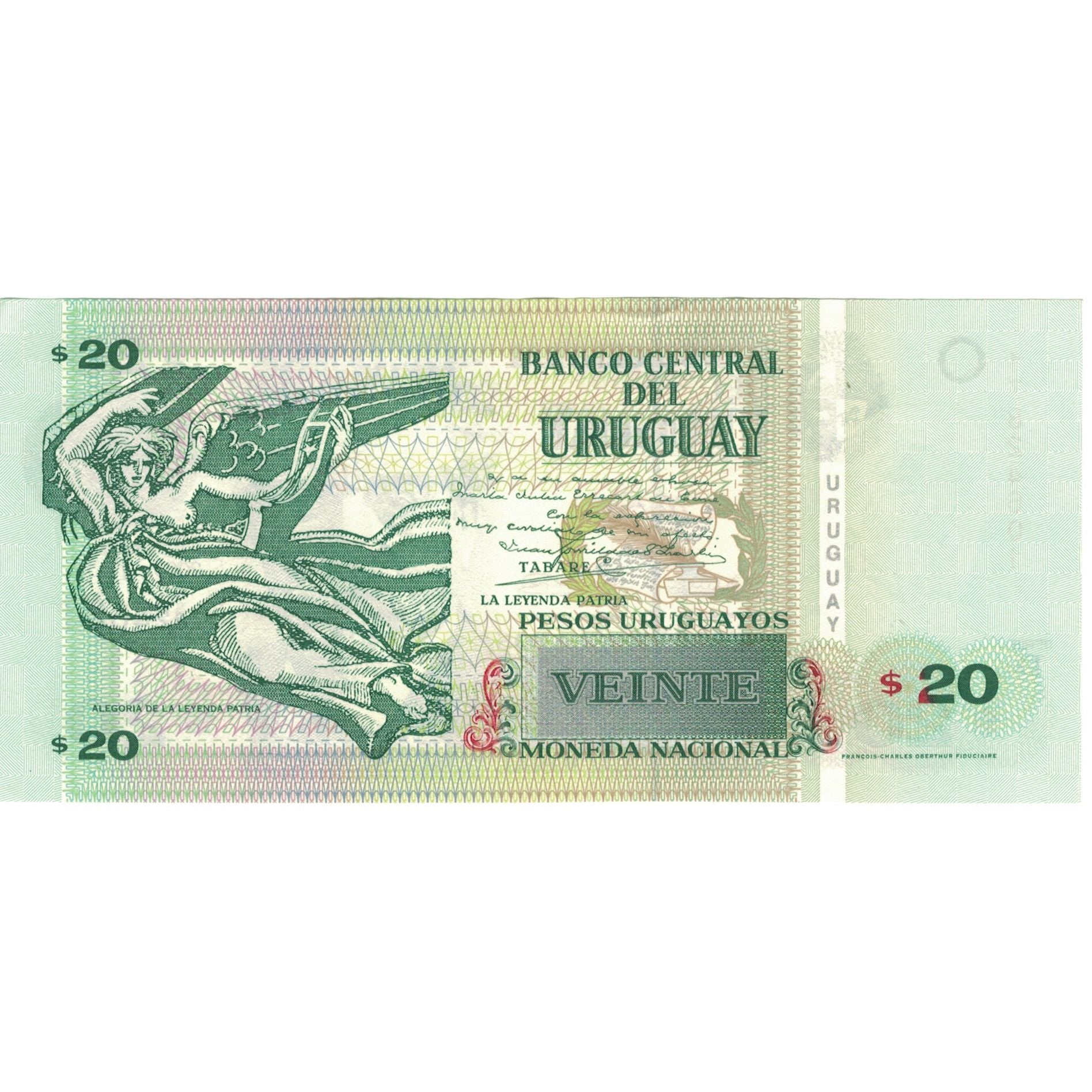 Geldschein, Uruguay, 20 Pesos Uruguayos, 2003, 2003, KM:83a, UNZ