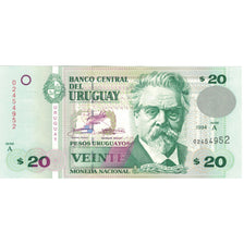 Nota, Uruguai, 20 Pesos Uruguayos, 1994, 1994, KM:74a, UNC(65-70)