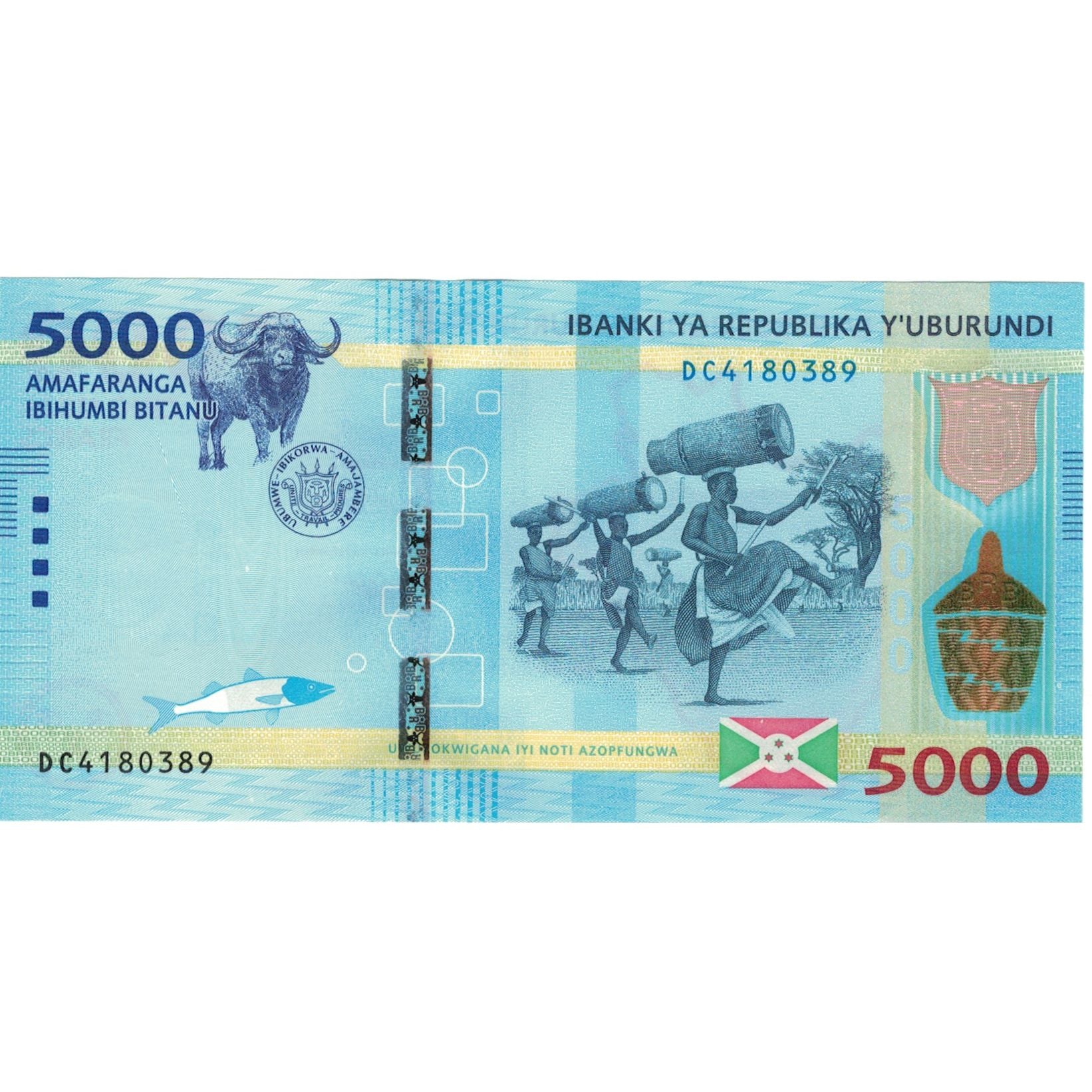 Banconote, Burundi, 5000 Francs, 2015, 2015.01.15, KM:53, SPL