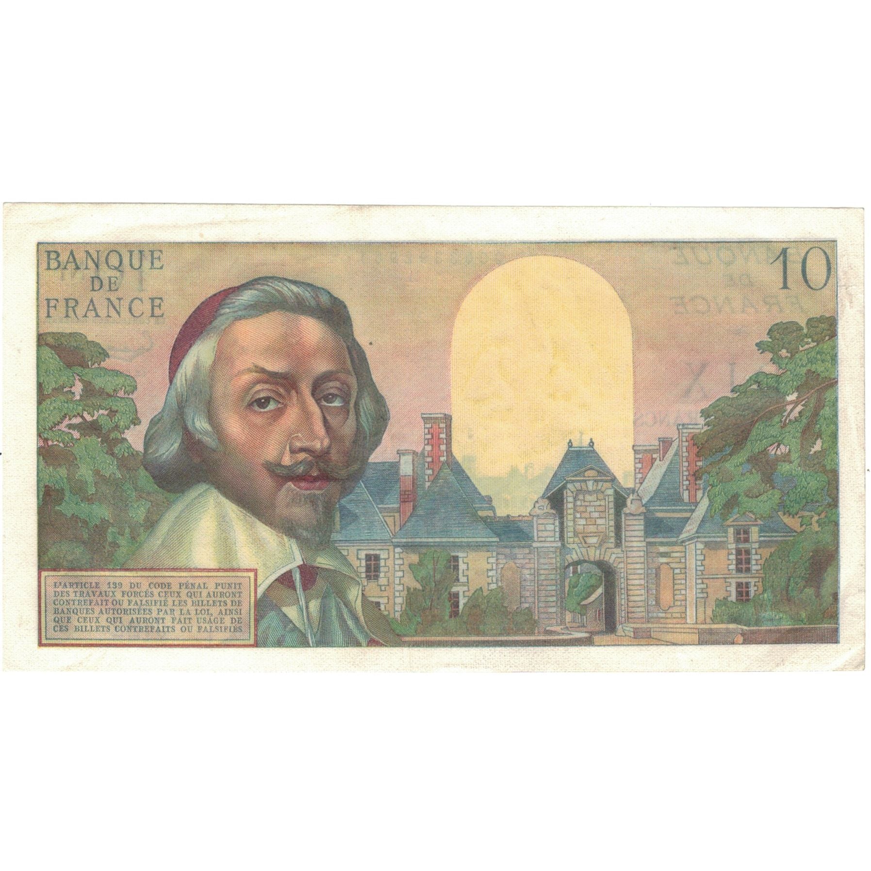 Francia, 10 Nouveaux Francs, Richelieu, 1959, 1959-07-02, MBC+, Fayette:57.2