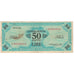 Italia, 50 Lire, 1943A, KM:M20a, Undated, MB