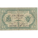 Banconote, Algeria, 1 Franc, Chambre de Commerce, 1915, 1915-04-17, MB+