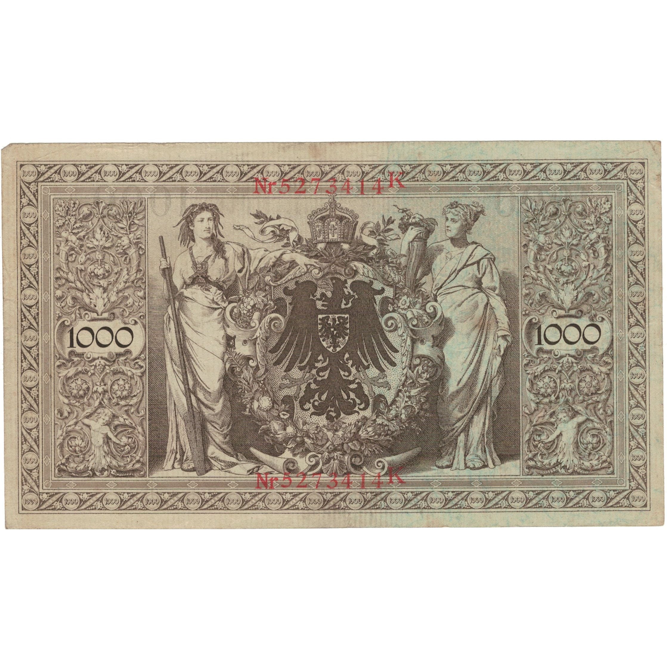 Banknote, Germany, 1000 Mark, 1910, 1910-04-21, KM:44a, VF(20-25)