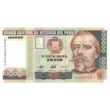 Banknote, Peru, 100,000 Intis, 1989, 1989-12-21, KM:145, UNC(65-70)