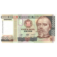 Banconote, Perù, 100,000 Intis, 1989, 1989-12-21, KM:145, FDS