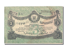Billet, Russie, 3 Karbovantsi, 1918, TTB+