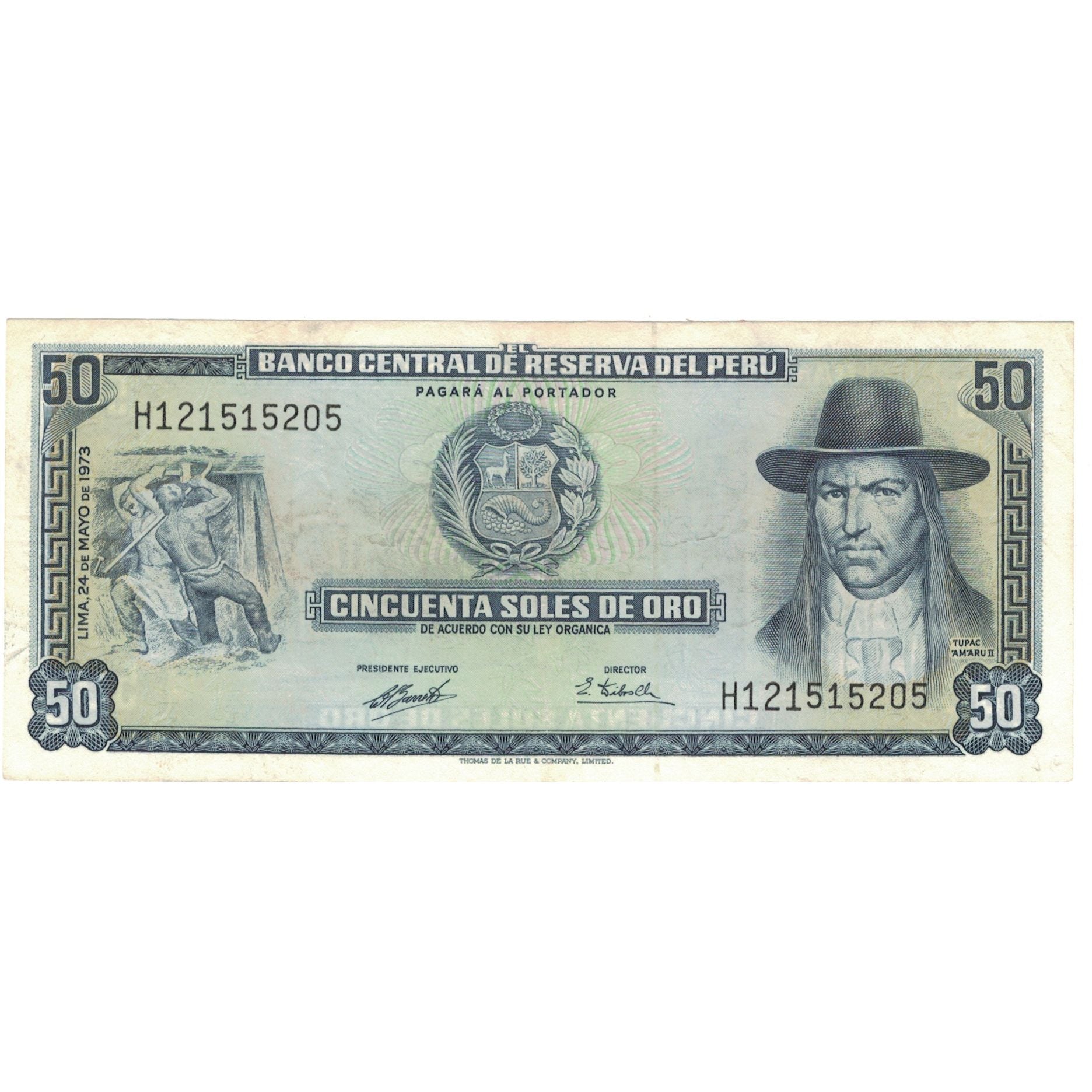 Banconote, Perù, 50 Soles De Oro, 1973, 1973-05-24, KM:101c, SPL-