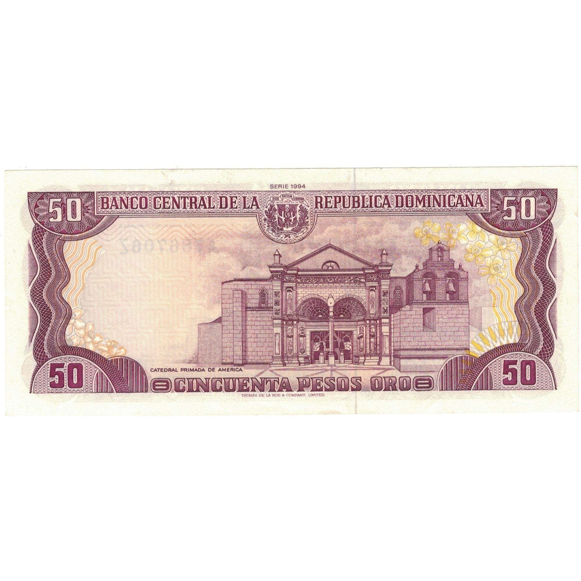 Banconote, Repubblica domenicana, 50 Pesos Oro, 1991, 1991, KM:135b, SPL
