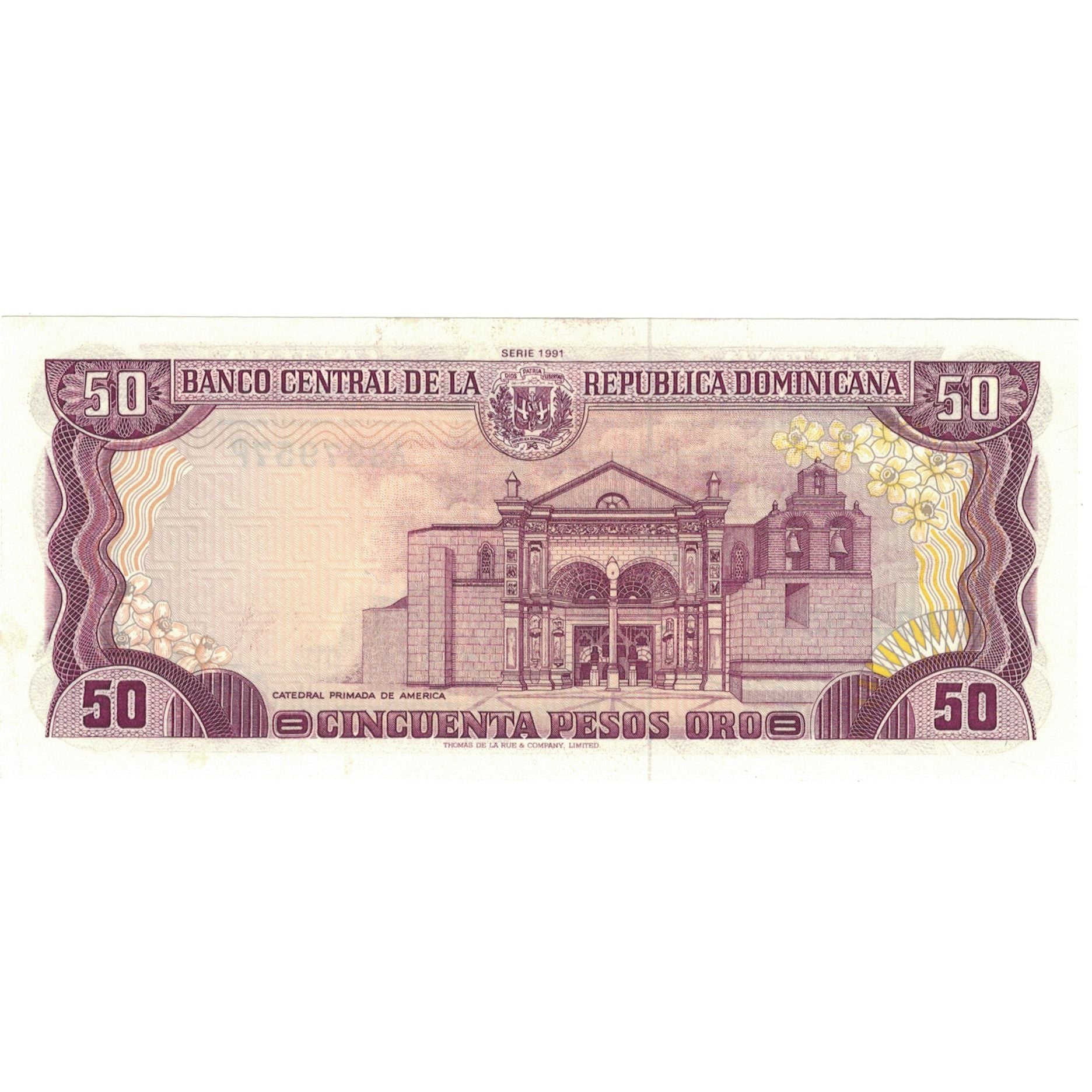 Banconote, Repubblica domenicana, 50 Pesos Oro, 1991, 1991, KM:135b, SPL