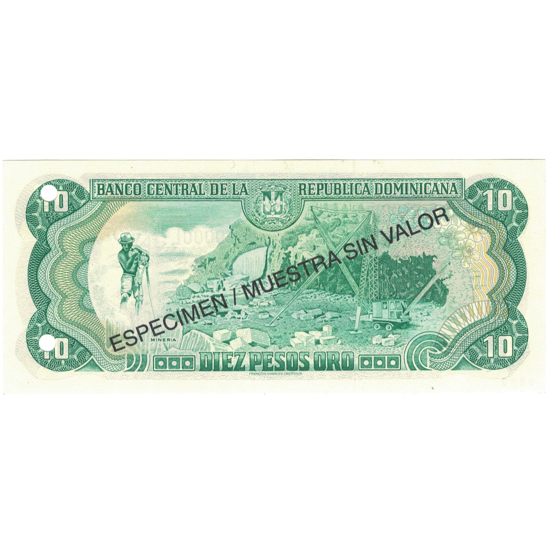 Banknote, Dominican Republic, 10 Pesos Oro, 1996, 1996, Specimen, KM:153s