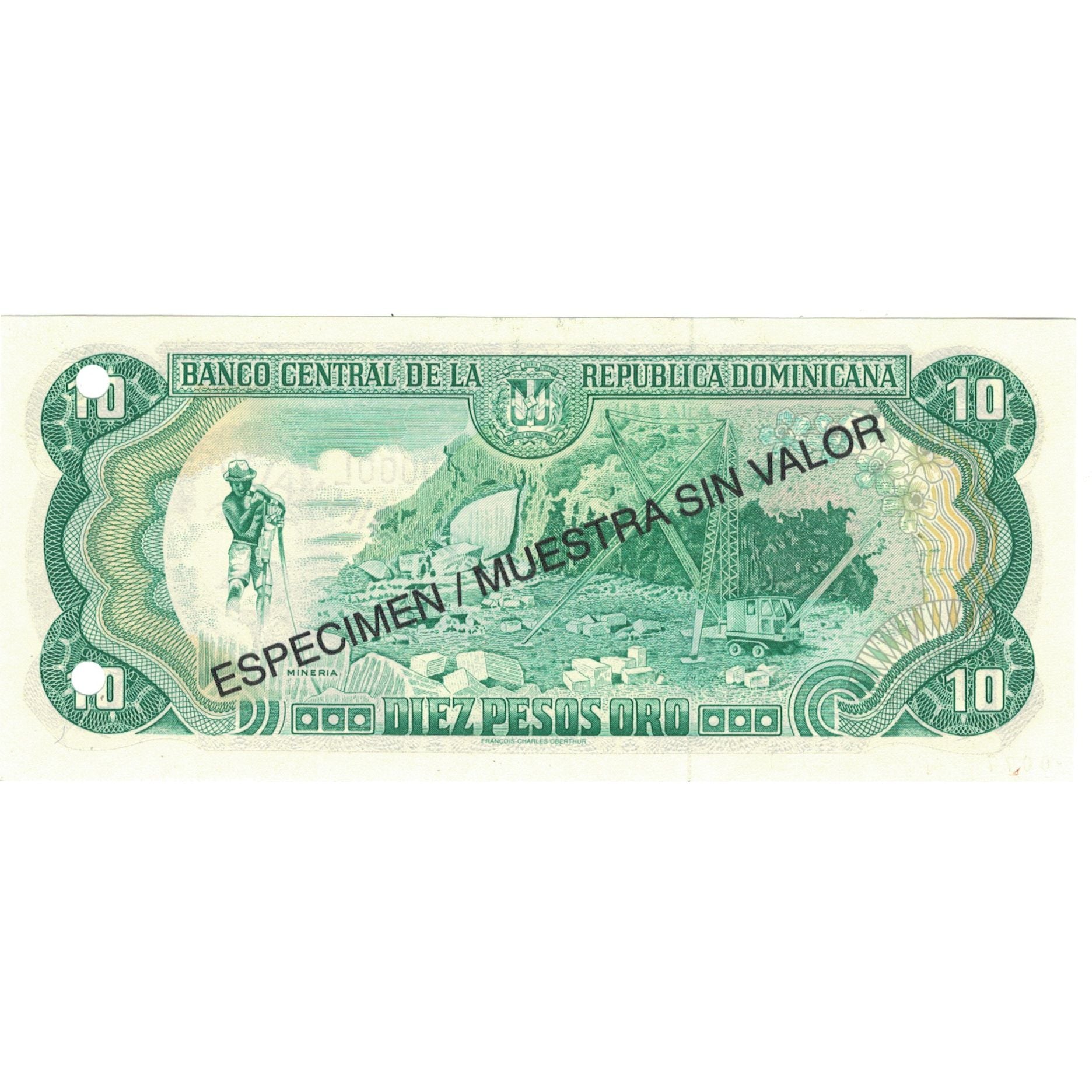 Billet, Dominican Republic, 10 Pesos Oro, 1996, 1996, Specimen, KM:153s, SPL