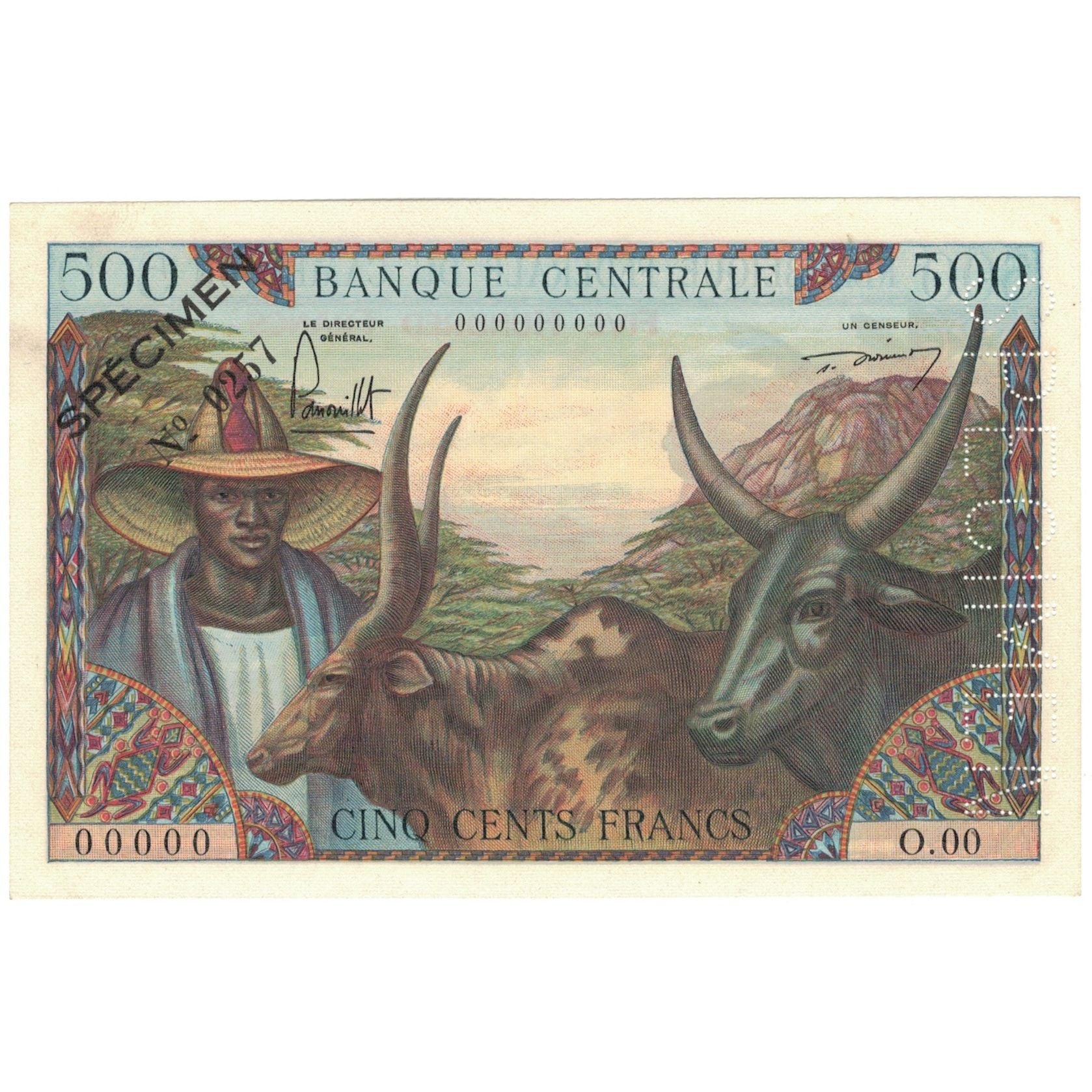 Banknote, Cameroon, 500 Francs, Specimen, KM:11, UNC(64)