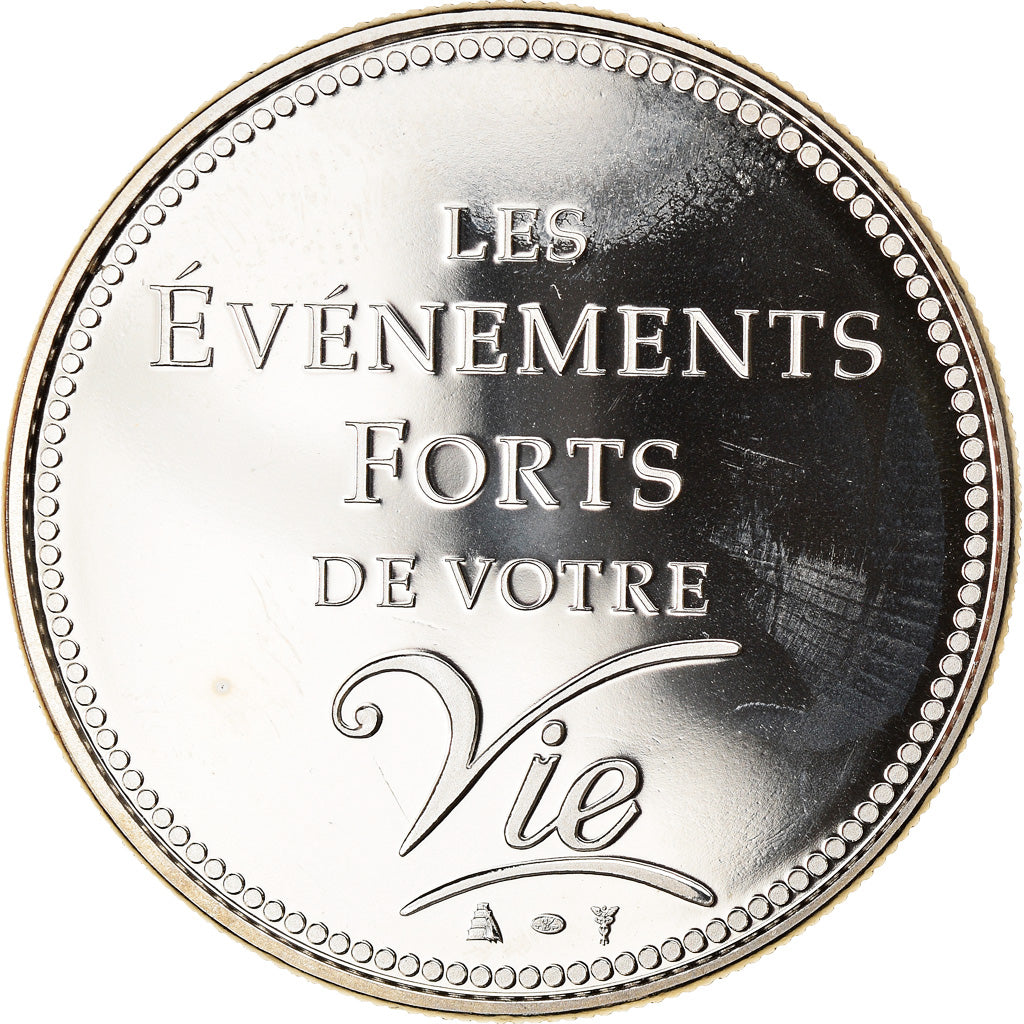 France, Medal, Passage à l'Euro, 2002, Politics, Society, War, 2002, MS(65-70)
