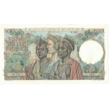 Billete, 5000 Francs, 1950, África oriental francesa, 1950-12-22, KM:43, SC+