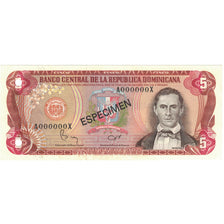 Billet, Dominican Republic, 5 Pesos Oro, 1982, 1982, Specimen, KM:118s1, SPL