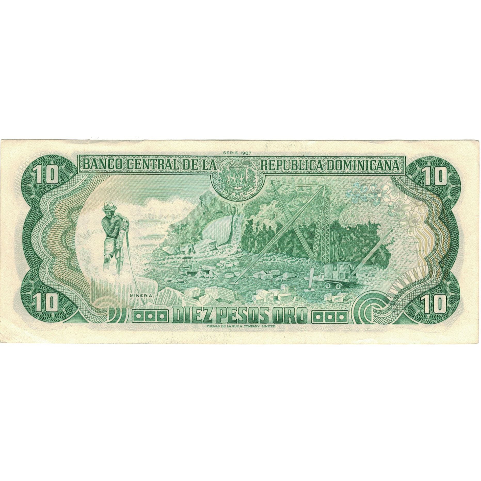 Billet, Dominican Republic, 10 Pesos Oro, 1987, Undated (1987), KM:119c, SUP