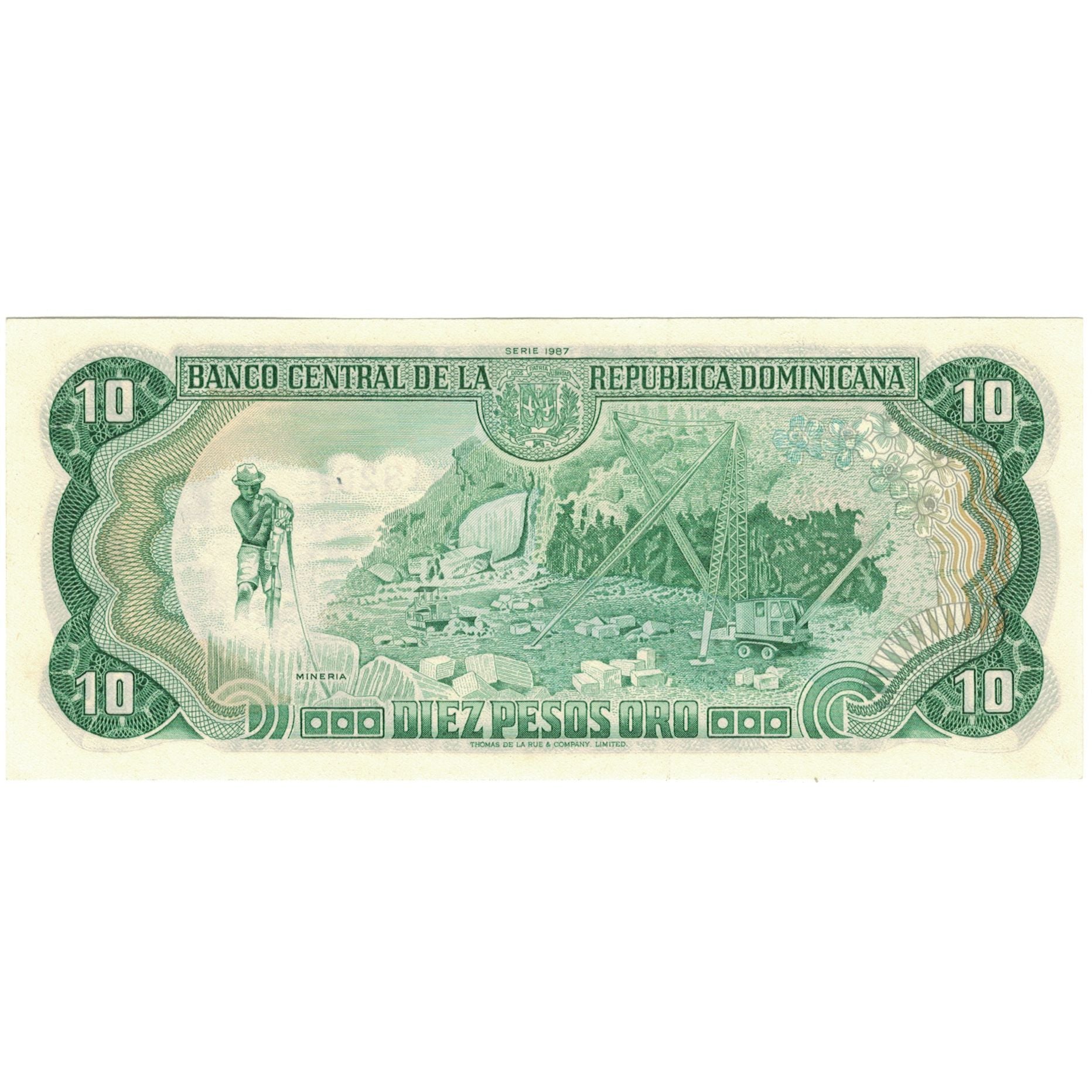 Banknote, Dominican Republic, 10 Pesos Oro, 1987, Undated (1987), KM:119c