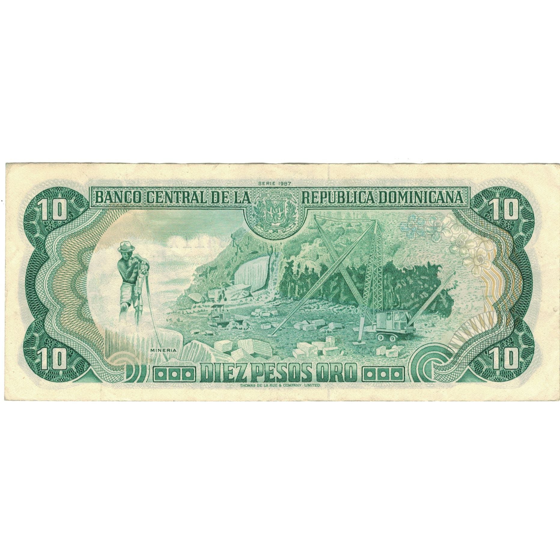 Billet, Dominican Republic, 10 Pesos Oro, 1987, Undated (1987), KM:119c, TTB+
