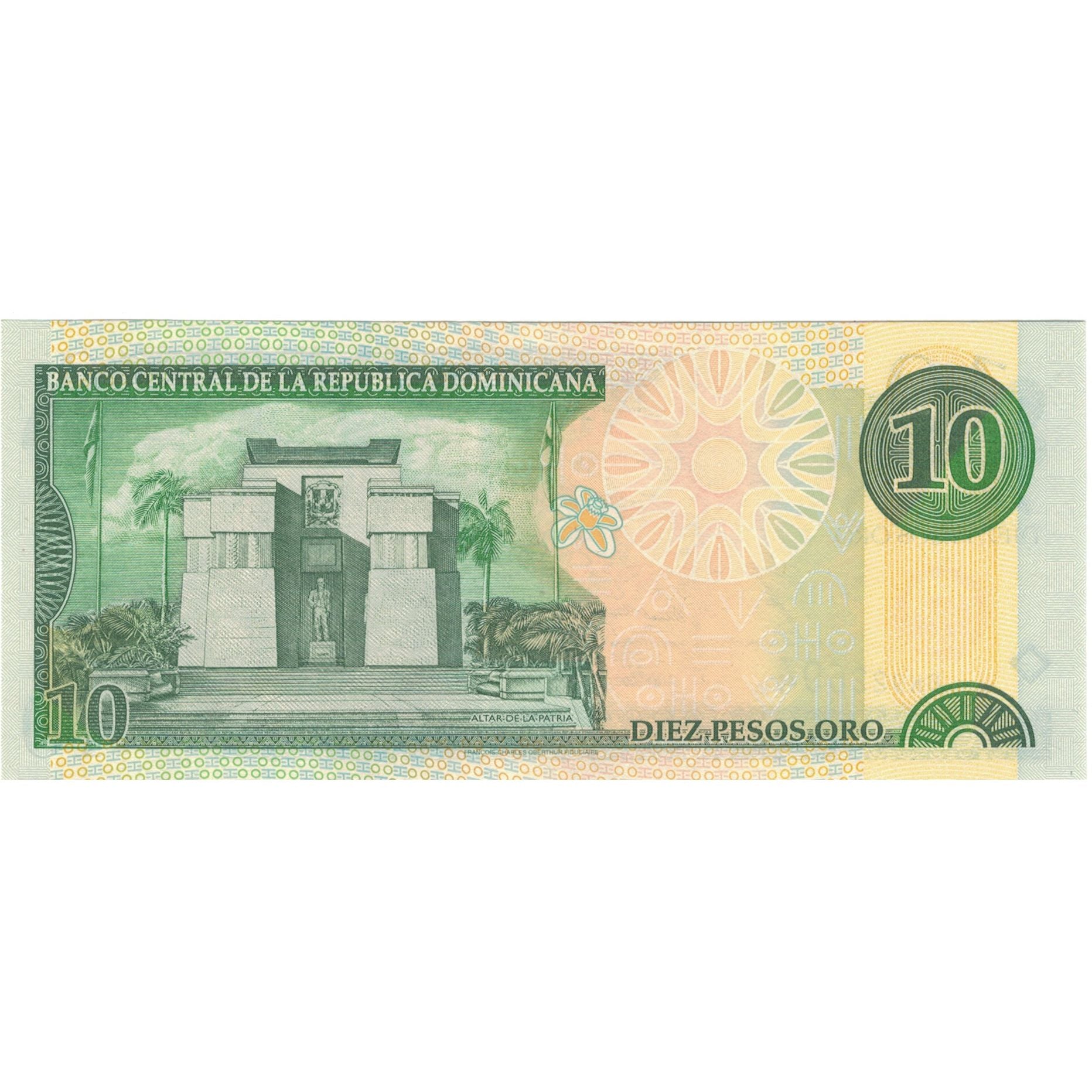 Banconote, Repubblica domenicana, 10 Pesos Oro, 2000, KM:159a, SPL