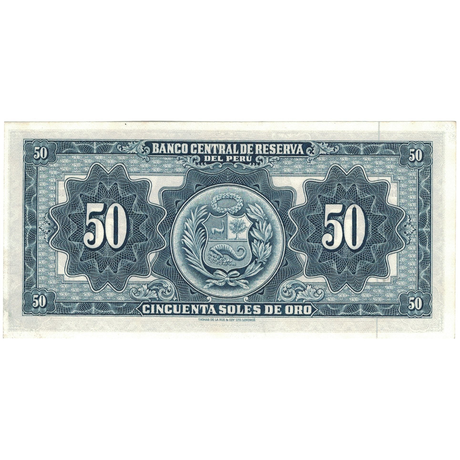 Billet, Pérou, 50 Soles De Oro, 1963, 1963-09-20, KM:85a, SPL