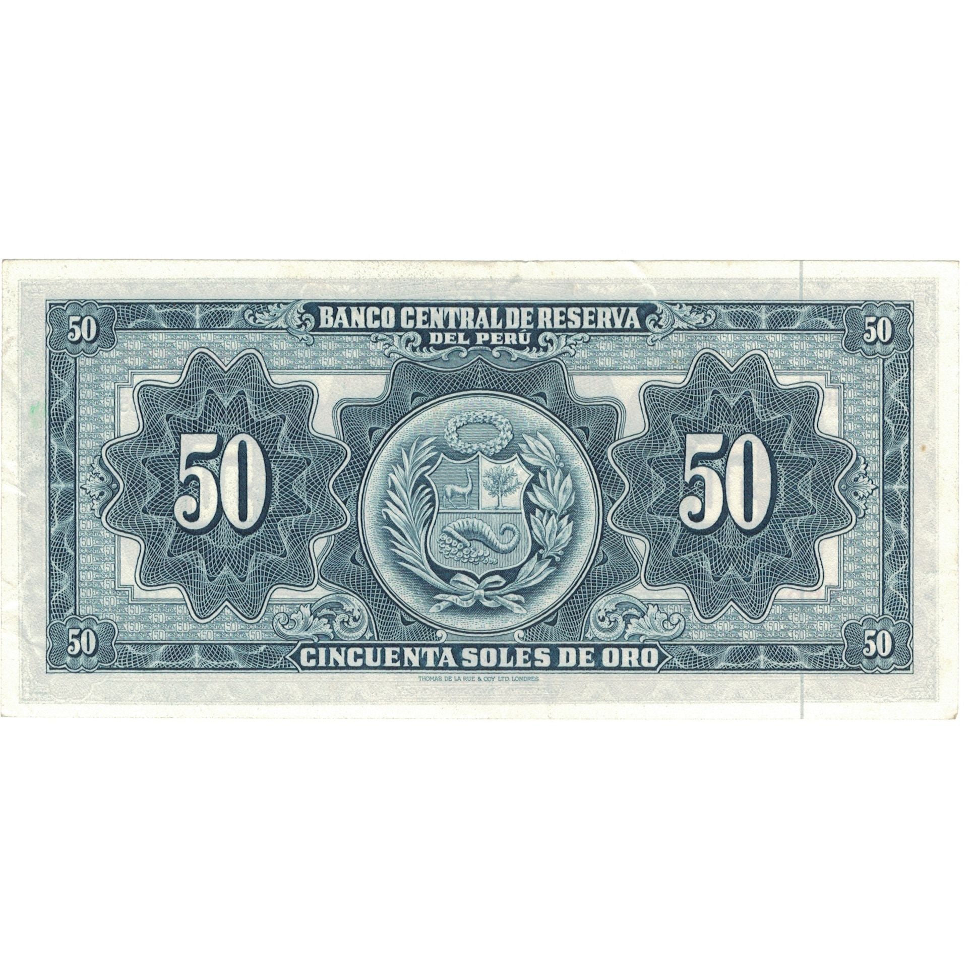 Billete, 50 Soles De Oro, 1963, Perú, 1963-09-20, KM:85a, SC
