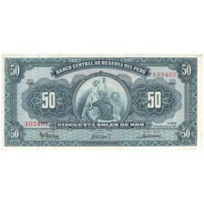 Geldschein, Peru, 50 Soles De Oro, 1963, 1963-09-20, KM:85a, UNZ-