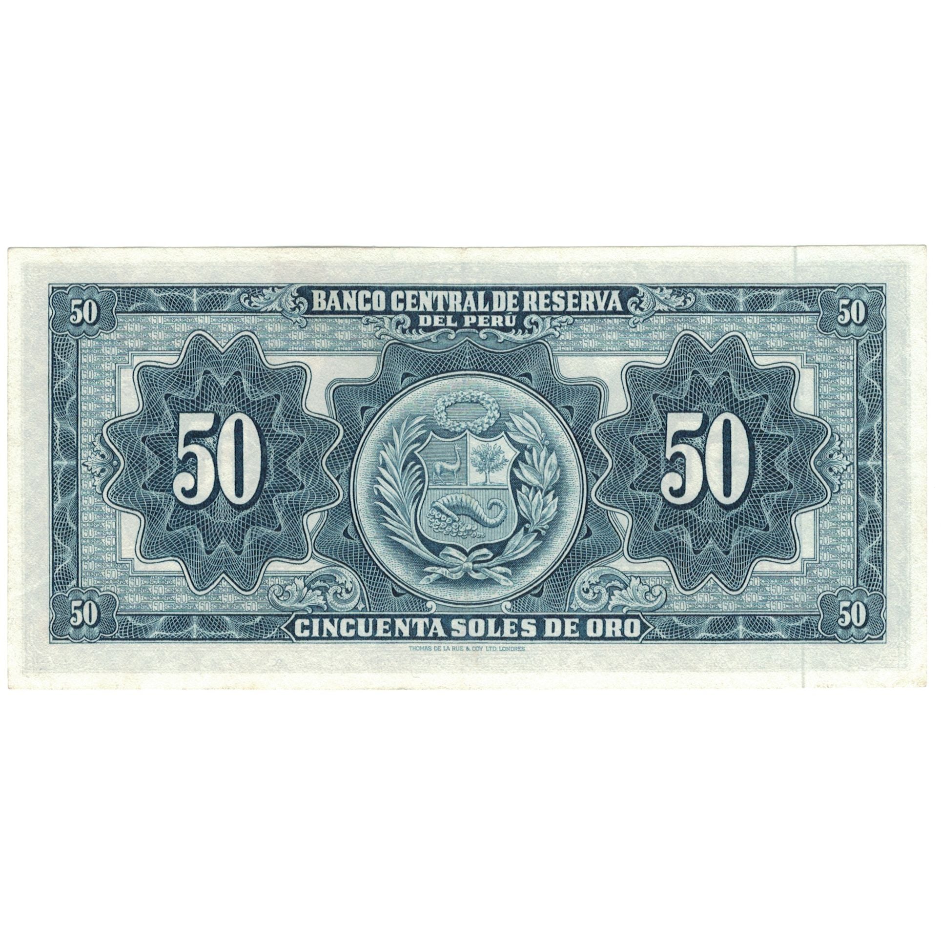 Banconote, Perù, 50 Soles De Oro, 1963, 1963-09-20, KM:85a, SPL