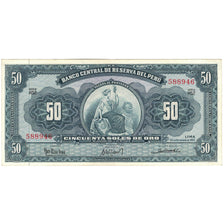 Banknote, Peru, 50 Soles De Oro, 1963, 1963-09-20, KM:85a, UNC(60-62)