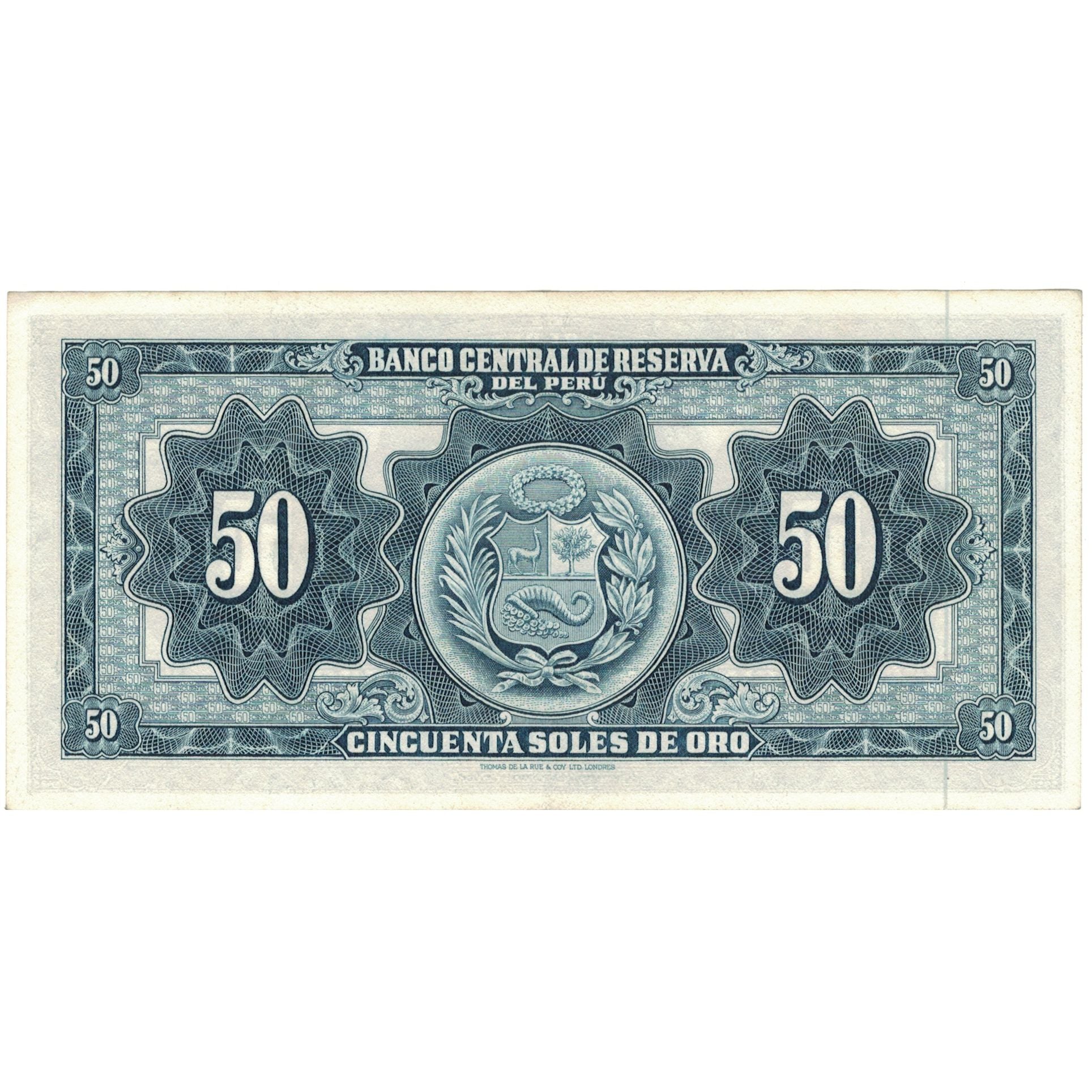 Banknote, Peru, 50 Soles De Oro, 1963, 1963-09-20, KM:85a, UNC(60-62)