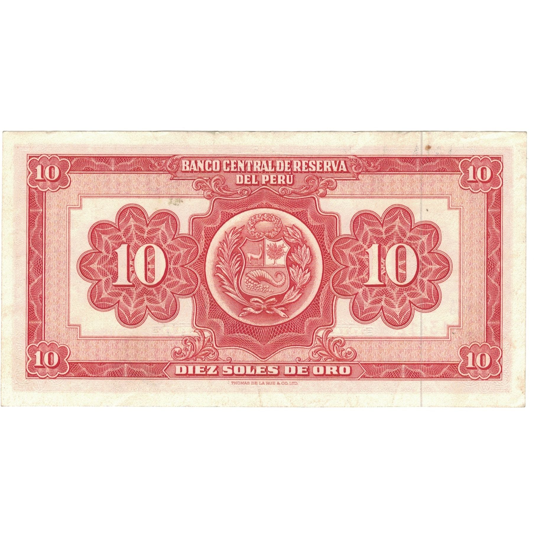 Banknote, Peru, 10 Soles De Oro, 1967, 1967-05-25, KM:84a, UNC(63)