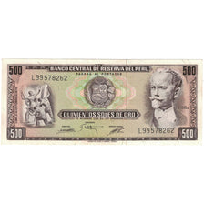 Billet, Pérou, 500 Soles De Oro, 1975, 1975-10-02, KM:110, SPL+