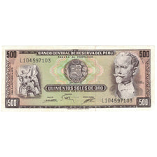 Billet, Pérou, 500 Soles De Oro, 1975, 1975-10-02, KM:110, SPL+