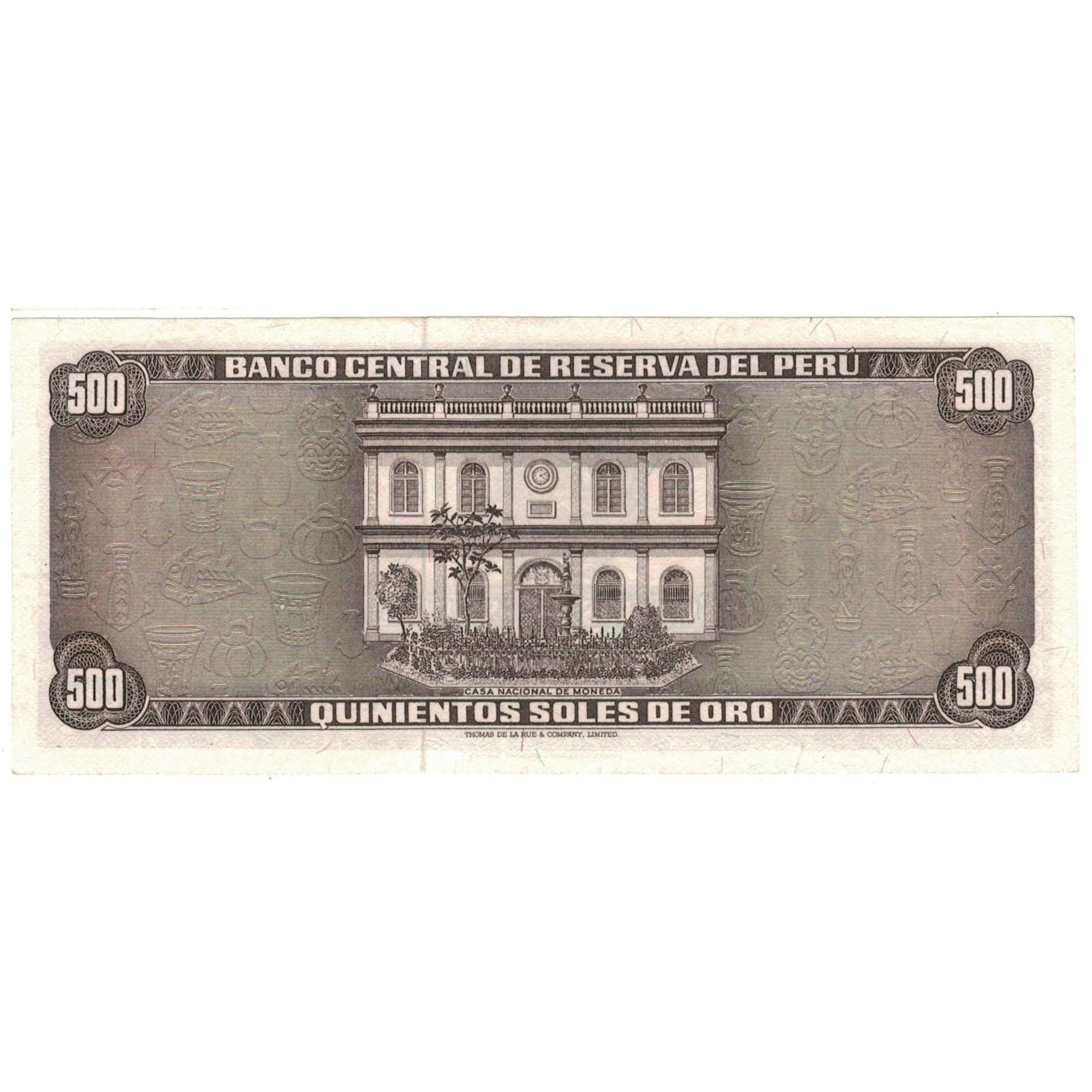 Billet, Pérou, 500 Soles De Oro, 1975, 1975-10-02, KM:110, SPL+