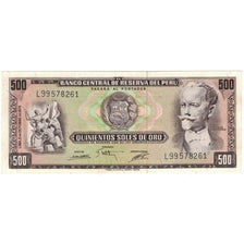 Billete, 500 Soles De Oro, 1975, Perú, 1975-10-02, KM:110, SC+