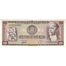 Billet, Pérou, 500 Soles De Oro, 1969, 1969-06-20, KM:104a, SUP+