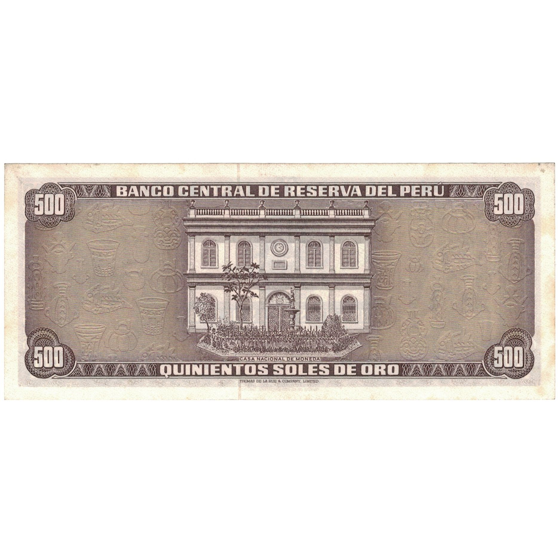 Billete, 500 Soles De Oro, 1969, Perú, 1969-06-20, KM:104a, MBC+