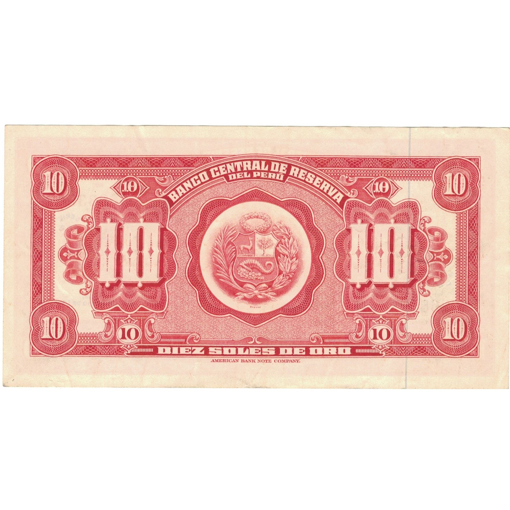 Banknote, Peru, 10 Soles De Oro, 1965, 1965-02-26, KM:88, VF(30-35)