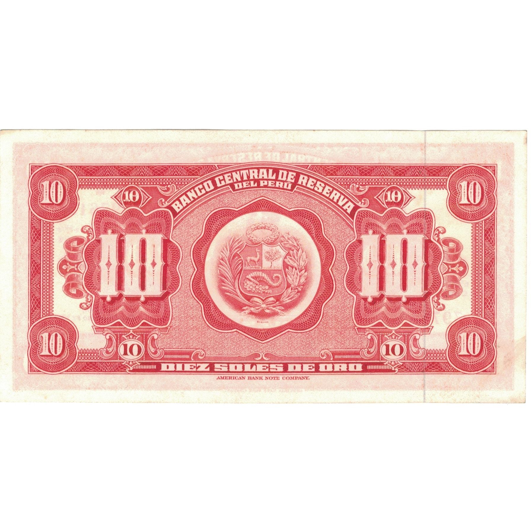 Billet, Pérou, 10 Soles De Oro, 1965, 1965-02-26, KM:88, TTB+
