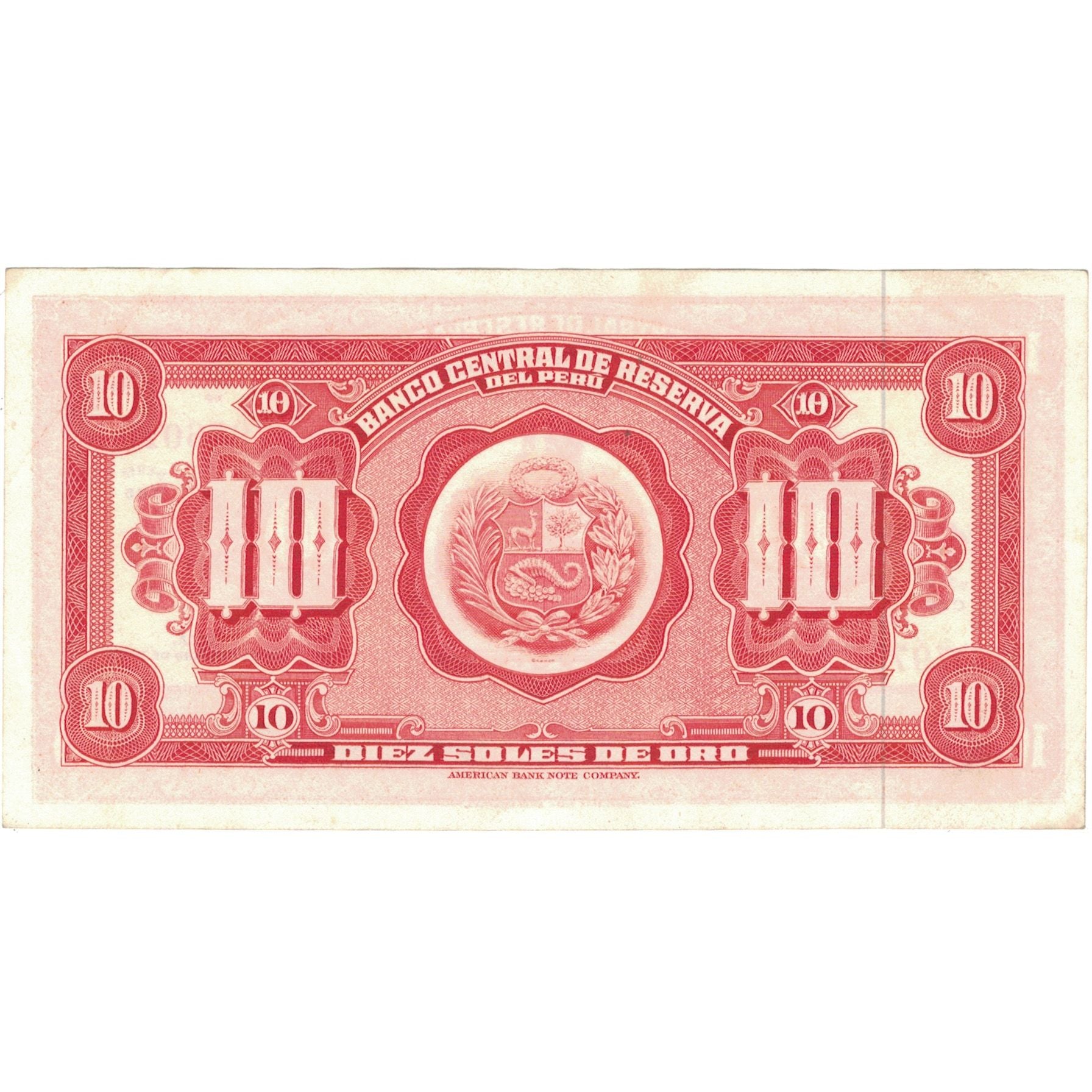 Billet, Pérou, 10 Soles De Oro, 1965, 1965-02-26, KM:88, TTB+